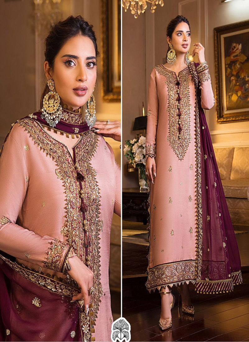 Zaha 10136 Fancy Designer Pakistani Suits Catalog